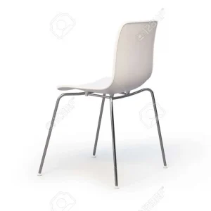 138022656-modern-chair-with-white-plastic-seat-and-chrome-base-on-white-background-with-shadows-3d-render